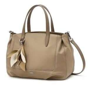 [닥스](강남점)DCBA5E533I3 [MISTY FLOWER] 베이지 플라워 참장식 나일론 토트백 M