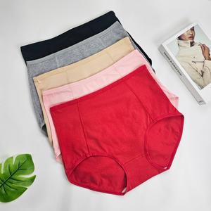 4XL~6XL 빅사이즈 여성 면스판팬티 5종세트 하이웨스트 햄라인 팬티