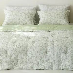 [KK 이불+패드+베개커버 2장] 온화 모달이불 사계절이불 저자극 신혼부부 라지킹 먼지없는 차렵이불 세트