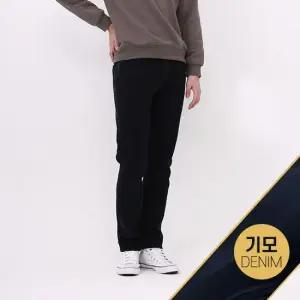 [jambangee] 남) 오비안밴드 포켓 바이오스톤워싱 기모 타이트_AM4DIG735-BK