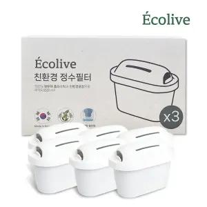 브리타 호환가능 국산 친환경 생분해 에코리브 필터 6개입
