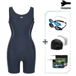 [롯데백화점]레노마 여성2.5부U백원피스수영복수경수모세트 LS2F862SET_DG