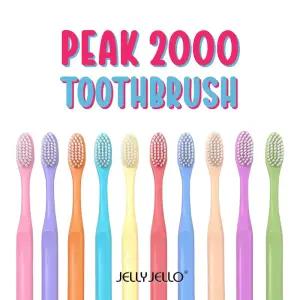 [항균 양면 미세모] 젤리젤로 피크 2000 칫솔 10개입 세트