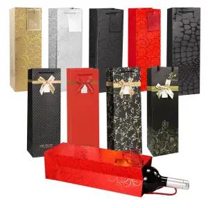 럭셔리 와인 쇼핑백 두꺼운 종이 가방 종이백 선물포장