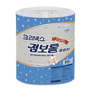 크리넥스 점보롤 화장지 엠보싱 250M 2겹 3롤 X 4팩 (4536761)