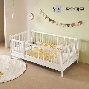 [장인가구]뉴피터 SE0 어린이 원목 저상형 데이베드 올가드형 침대 프레임 SS 범퍼포함