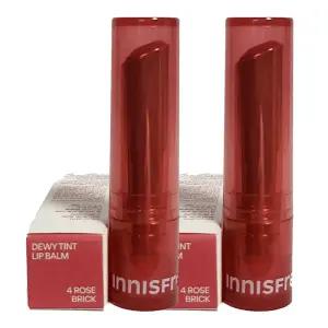 이니스프리 듀이 틴트 립밤 4호 로즈브릭 x2개