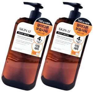 스킨유 이노센트 딥 머스크 샤워젤 700g x2개 약산성바디워시 클렌져