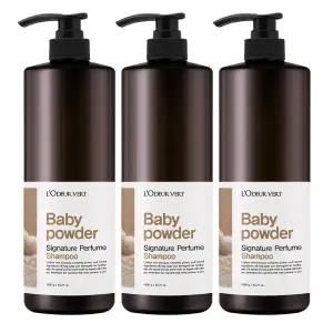 2 +1로더베르 퍼퓸 대용량 샴푸 베이비파우더 1L 3개
