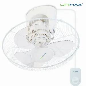 유니맥스 16인치(40CM) 대형 천장형 선풍기 3단 풍속조절 360도 회전 천장선풍기 천장용선풍기 921W
