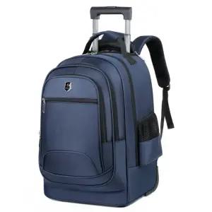 캐리어 15.6인치 백팩 블루 롤링 여행가방 방수 비즈니스 노트북