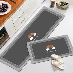 모던 심플 주방발매트 세트 싱크대 현관 빨아쓰는규조토 주방매트대형