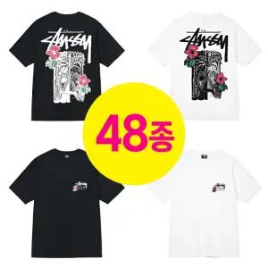 [48종]스투시 베이직 반팔 티셔츠 남녀공용 커플티 선물용 추천 [박스포장+쇼핑백]