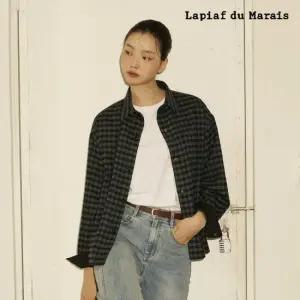 라삐아프 25FW 체크 크롭 아우터 셔츠 1종