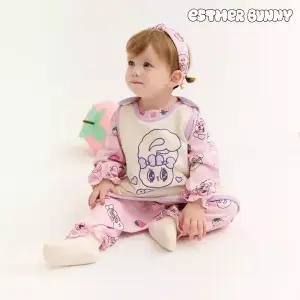 [에스더버니리틀] 러브유핑크버니수면조끼