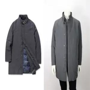 [브렌우드]이노버 구스다운 점퍼 탈착 남성 다운 코트 그레이