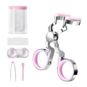 렌즈 착용기 오프너 아이오프너 장착 확대기 집-핑크 눈꺼풀 1쌍 끼우기 인서터 초보 보조