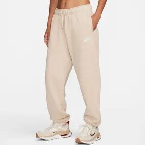 나이키 여성 클럽 플리스 미드라이즈 롱팬츠 샌드 써밋 화이트 DQ5801-126