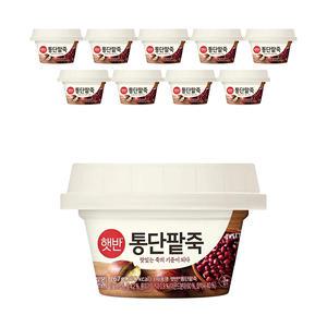 CJ 햇반 통단팥죽 267g, 10개
