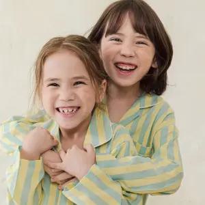 핑코코 아동 잠옷 세트 면혼방 긴팔 주니어 파자마 남아 여아 90 어린이 키즈 가을 겨울 중학생 스트라이프