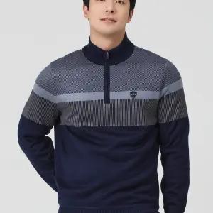 [피에이티]PAT  남성 겨울 융본딩윈도우체크반집업스웨터 1K73432