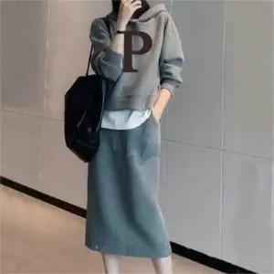 (봄가을)594-P스커트세트. 여성상하세트.여자 츄리닝.긴바지세트 트레이닝복 (새로본)