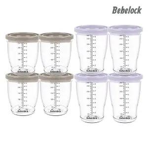 [보리보리/베베락]아이와 밀폐 이유식용기 240ml(4P)+280ml(4P)
