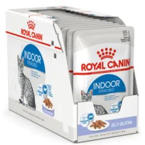 로얄캐닌 반려묘 주식 파우치 젤리 타입 인도어 1박스