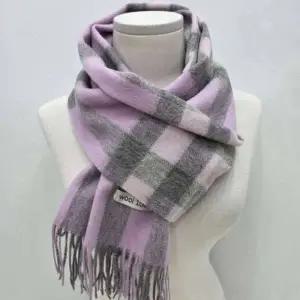 [애슬릿] 롱 머플러 울 100 여성 남성 커플 체크 목도리 긴 빅 남녀공용