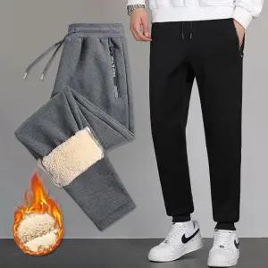 남자 방한 양모 밴딩팬츠 조거핏/일자핏