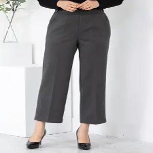 [모슬린]엄마옷 기모 헤링본 정장통바지 515FGH812 마담중년여성빅사이즈50대60대