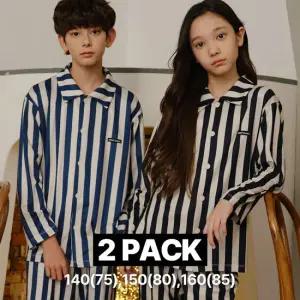 마밤 MSMV 2PACK 피치기모 아동 주니어 잠옷 실내복 트래블러ST세트_5COLORS