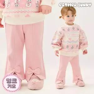 [에스더버니리틀] 큐티리본부츠컷밍크기모팬츠