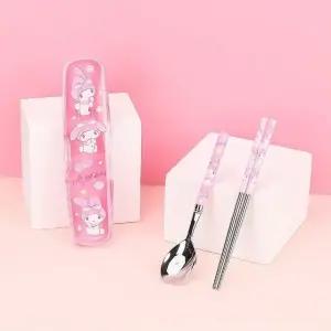 마이멜로디 스텐 수저 휴대용 키친 수세트 (WFK80P3)