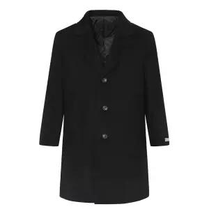 [롯데백화점]카브리니 파크랜드(오스틴리드) 블랙 캐시미어 혼방 내부퀼팅 체스터 코트 AOH24871