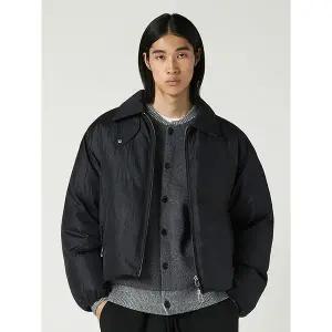 [비바스튜디오]미니멀 다운 패딩 점퍼 BLACK_P404360320