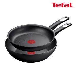 프랑스제조/테팔 인덕션 퍼펙트 터치 2종(후라이팬28+웍28)(+조리도구 1종)