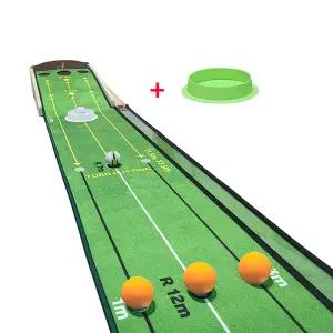 NEW 파크골프 겸용 THR 골프퍼팅연습기 퍼터 매트 무소음 리턴