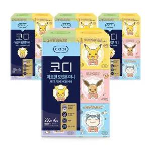 [코디][SSG][코디]S아트앤 포켓몬 미니 미용티슈 230매6입 4팩