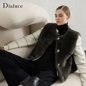 [론칭가 59900원]디아루체 25 FW FAUX MINK 호리젠탈 베스트