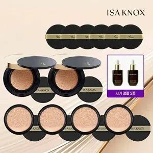 [이자녹스]*[시즌2]이자녹스 듀얼커버 쿠션_프리미엄 패키지(본품2+리필4+퍼프6+앰플2)