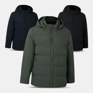 남성 겨울 하프 후드 신사 패딩 점퍼 GPD06 중년