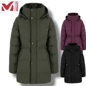 [백화점출고] 밀레 여성 중량 구스다운 패딩 자켓 중기장