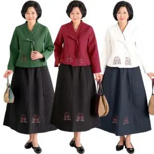 [엄마옷 로즈맘] 호명누빔면상하세트