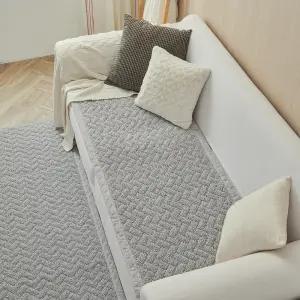 [애끌리아] 헤링본 MC 극세사 항균 소파패드(90x280)