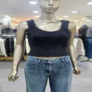 시슬리/애플아울렛/직수입 플러피 슬리브리스 탑 4F-19VBMH00E