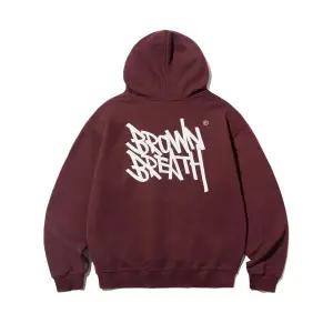 [정품] 브라운브레스 맨투맨 후드 긴팔 티셔츠 BROWNBREATH TAG OG HOODIE - BURGUNDY