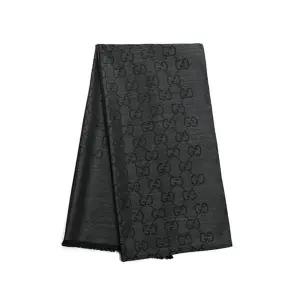 [구찌][케이스포함] 남녀공용 Jacquard 투톤 양면 스카프(165904 3G646 1100)