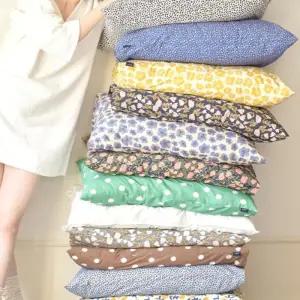 앤 베개 커버 순면 호텔 베개피 플라 블루