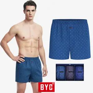 BYC 남성 트렁크 팬티 세트 3매 순면 60수 사각 남자 속옷 빅사이즈 95~120 MCG1488